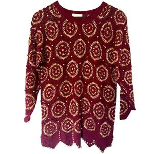 XES-NY•Vintage Scalloped Edged Sweater